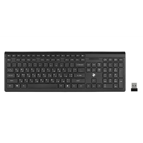 MOUSE KEYBOARD 2E WIRELESS KS210 SLIM BLACK