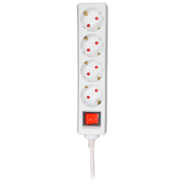 UDLENITEL VP 05 4way germany type power strip white 3M