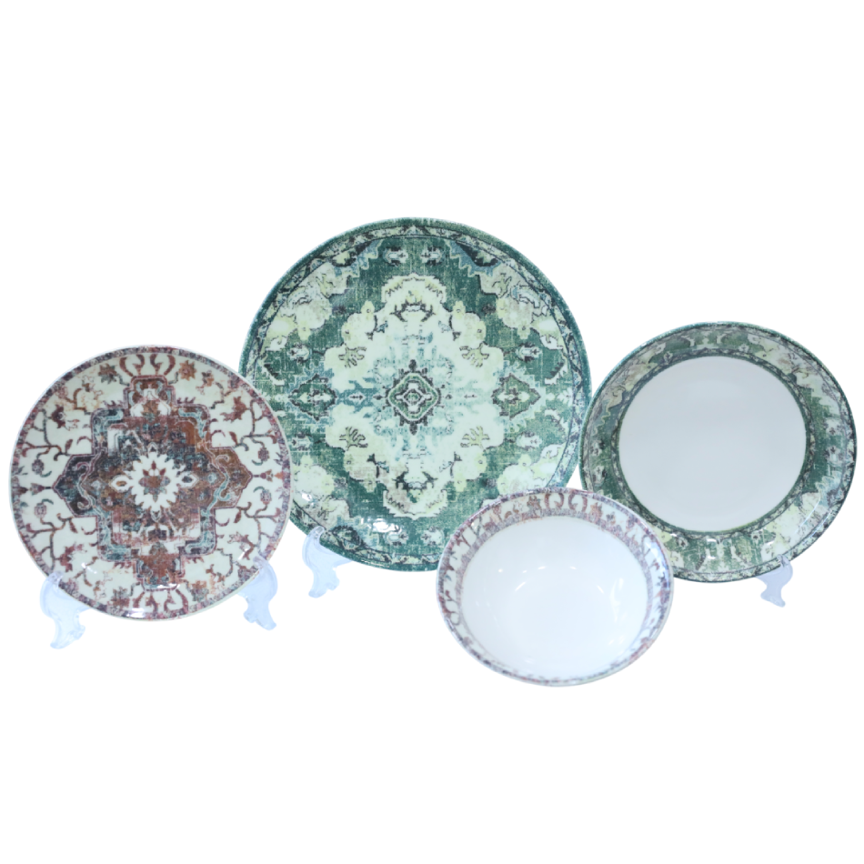 YEMEK DESTI DEKO VIEN 24PRC YASIL AYM2434