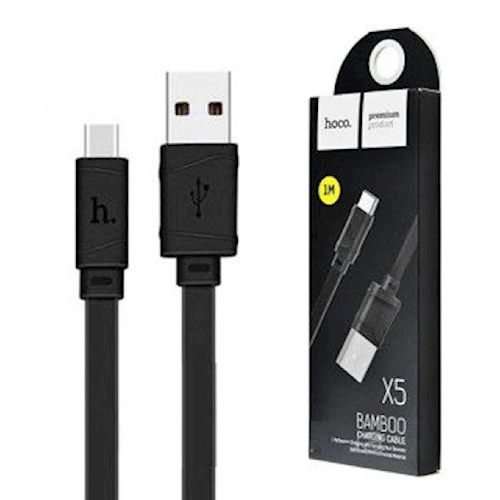 USB X5 TYPE-C USB HOCO BLACK KABEL USB X5 TYPE-C USB HOCO BLACK - Image 1