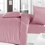 ÇİZGİLİ SATEN NEVRESİM TAKİMİ DOUBLE