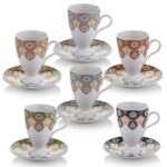 SCHAFER SATZ KAHVE FİNCAN TKM.-6LI 12 PRÇ-ASORTİ 1S261-08002-ASO03