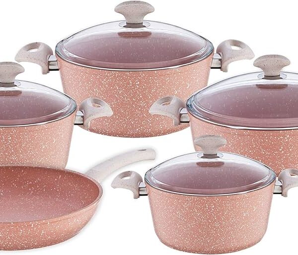 QAZAN DESTI FALEZ FZSG9PRCELMAS COOKWARE SET 9PRC PINK 2005516000009