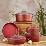 QAZAN DESTI FALEZ SET 9PRC OPTIMAL CAM KIRMIZI  8681128012261