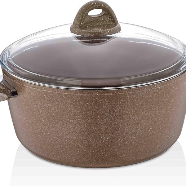 QAZAN SAFLON GRANİTE KAHVE 28SM 2005731000006