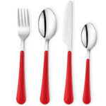 QASIQ DESTI DİVA VENTO CUTLERY SET-24 PCS.-RED1D790-11001-KMZ01