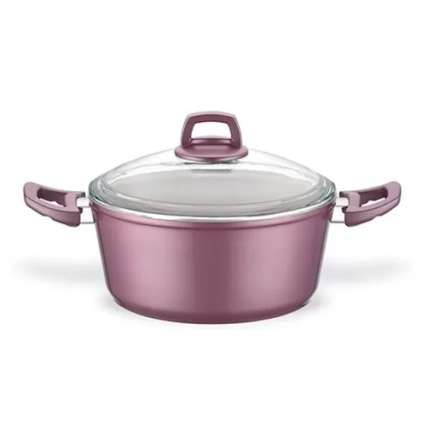 SCHAFER ECO GRANİT BASIK TENCERE-24CM-2 PRÇ-İ.PEMB