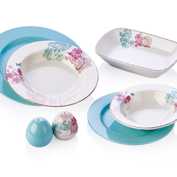 YEMEK SETİ BF HOME LA VİVA ANTİK 1003.34 NİL YESİL