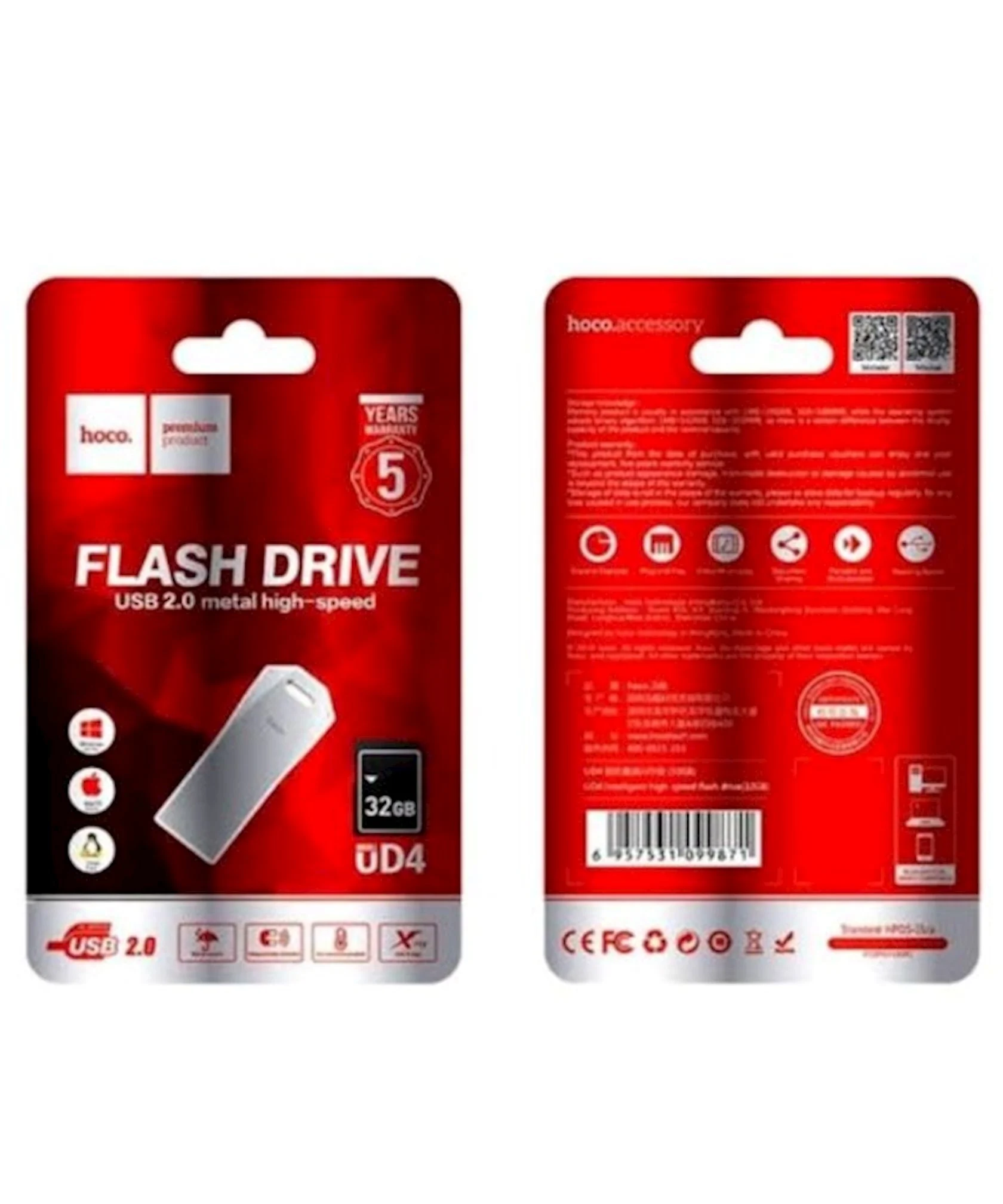 UD4 32GB HOCO FLEŞ TOPLAYICI UD4 32GB HOCO — изображение 1