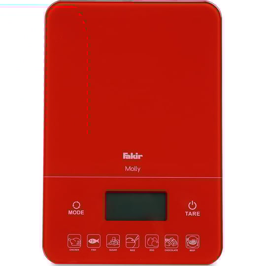 TEREZİ FAKIR MOLLY RED KİTCHEN SCALE