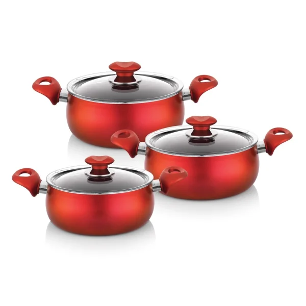 QAZAN DƏSTİ SCHAFER MILENA PLUS POT SET-6 PCS.-RED 1S471-22005-KMZ01