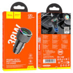 ADAPTER USB MASHIN UCUN NZ14A AVTO/A T-T 38W HOCO BLACK