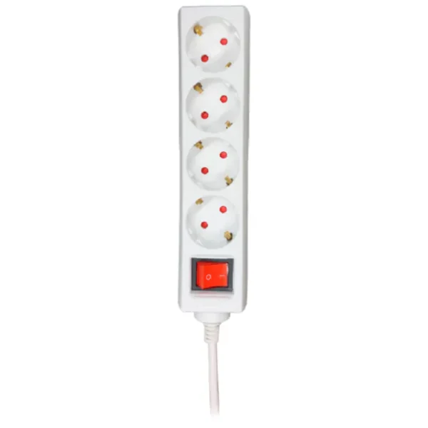 UDLENİTEL VP-06 4way germany type power strip white 5M