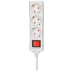 UDLENİTEL VP-01 3way germany type power strip white 1.5M