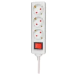 UDLENİTEL VP-02 3way germany type power strip white 3M